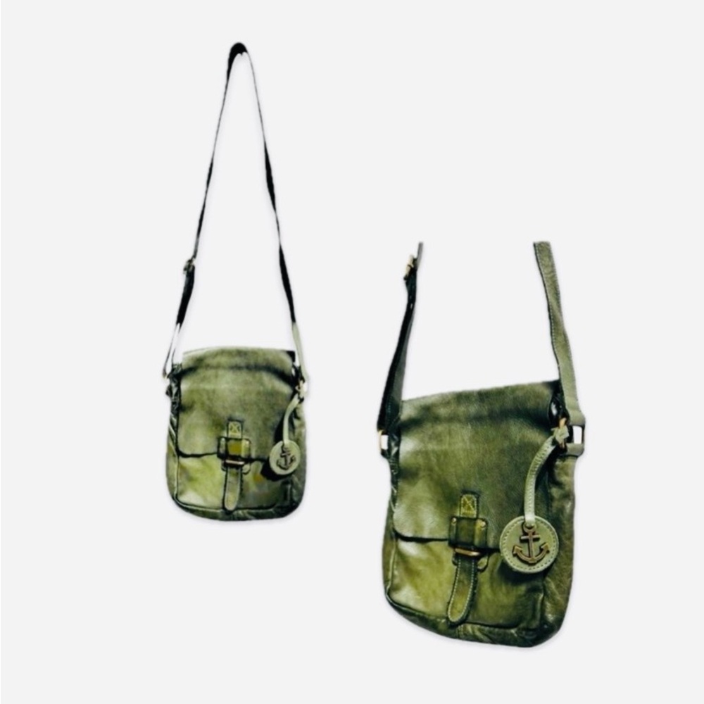 NWOT Harbor 2nd German Design Genuine Leather Long Satchel Crossbody Bag